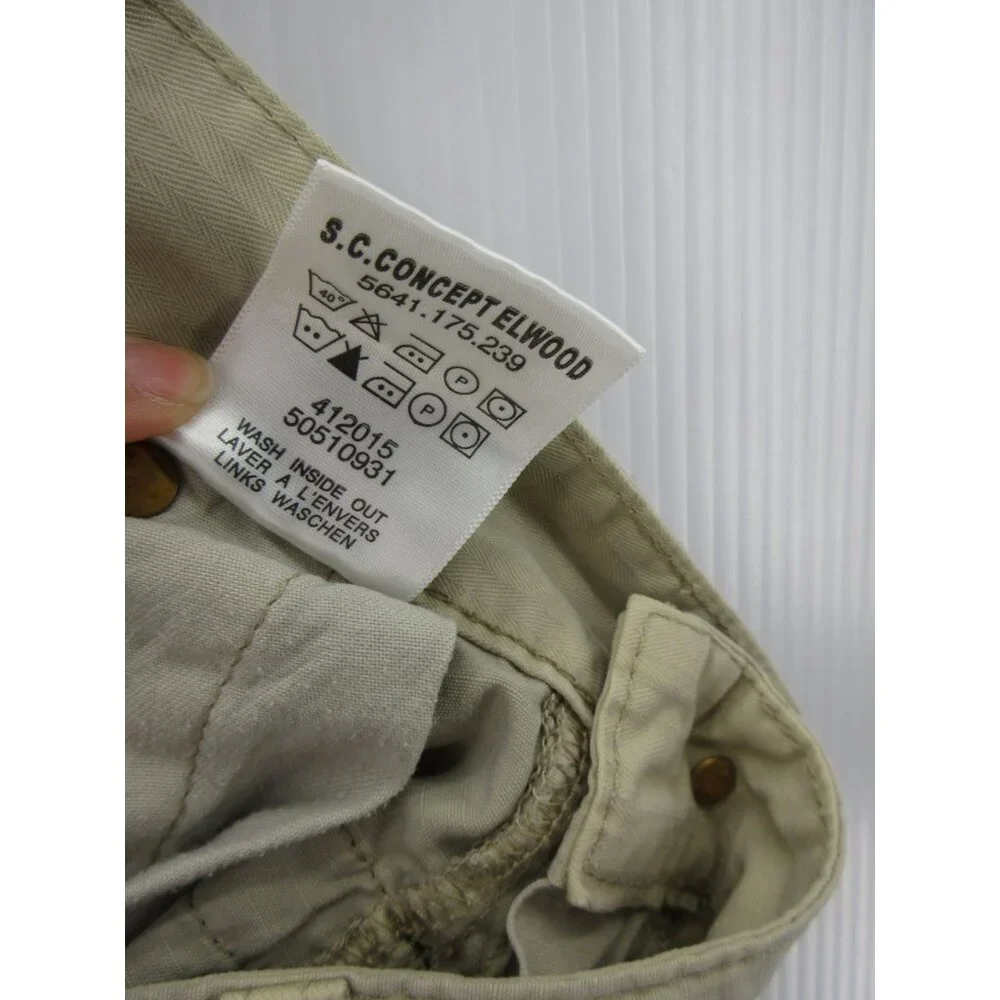 VINTAGE G Star Raw Pants 33X32 Elwood 3D Double Knee Baggy Skater Y2K* - Picture 14 of 15